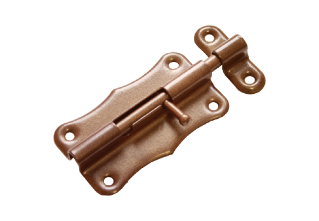 Шпингалет "Домарт" ШФ-80 (коричневый металлик)