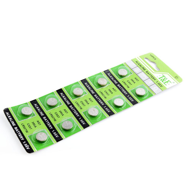 Батарейки TMI Alkaline AG7 (LR927 395 SR927 195) BL-10