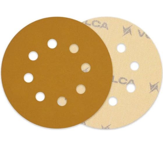 Шкурка шлиф. ф125мм, P 120, с отверстиями, Abraforce Gold
