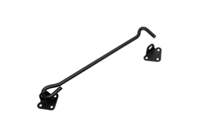 Крючок прутковый "Домарт" 250мм (толщ. 7мм) (черный) (50)