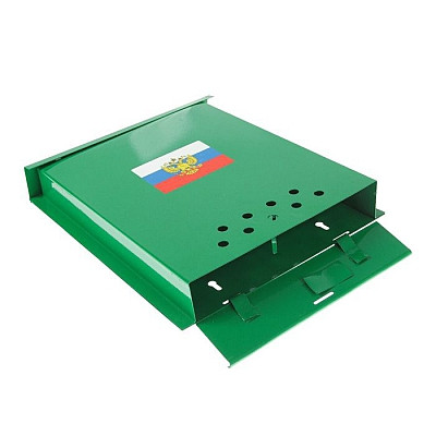 Почтовый ящик металлический "ПОЧТА" без замка (зеленый)