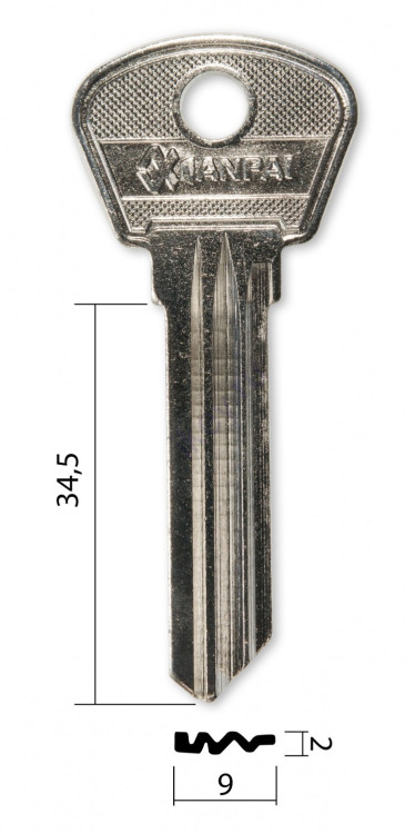 Заготовка для ключа UL-4 Китай