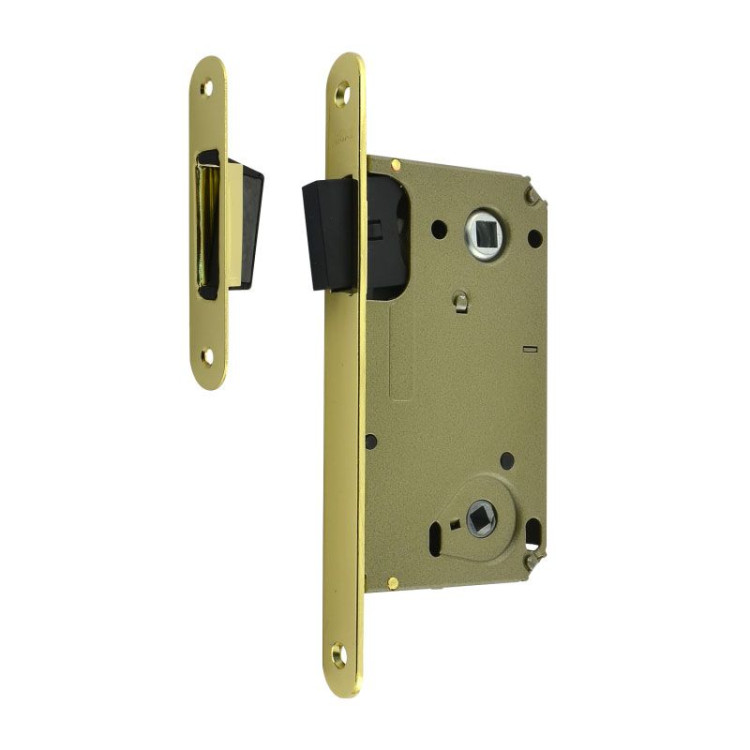 Корпус замка &quot;НОРА-М&quot; 13М-90мм (золото) под фикс. с отв. планкой