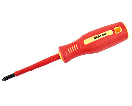 Отвертка PH1x80мм диэлектрическая ELITECH 231202