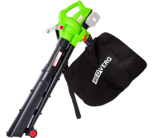 Аккумуляторная воздуходувка-пылесос REDVERG RD-BV36/U 36В (2х18В), 480м³/ч, 64м/с, 3,3кг, б/акк и зу
