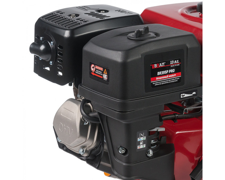Двигатель BRAIT-395P PRO | 13 л.с. | шкив 25мм, длина вала 63 мм