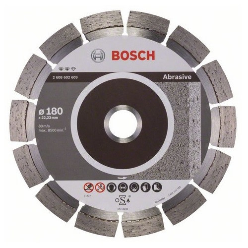 Алмазный диск 180х2.4х22.23 (по абразивным материалам), Bosch Expert for Abrasive 2608602609
