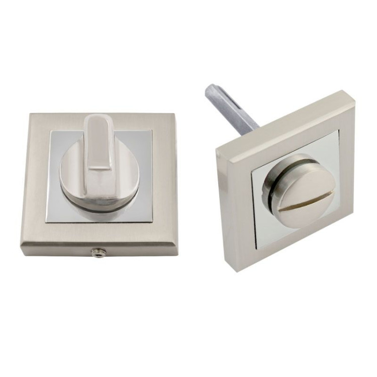 Накладки под фиксатор "NORA-M" НФ-К (мат. никель) квадратный