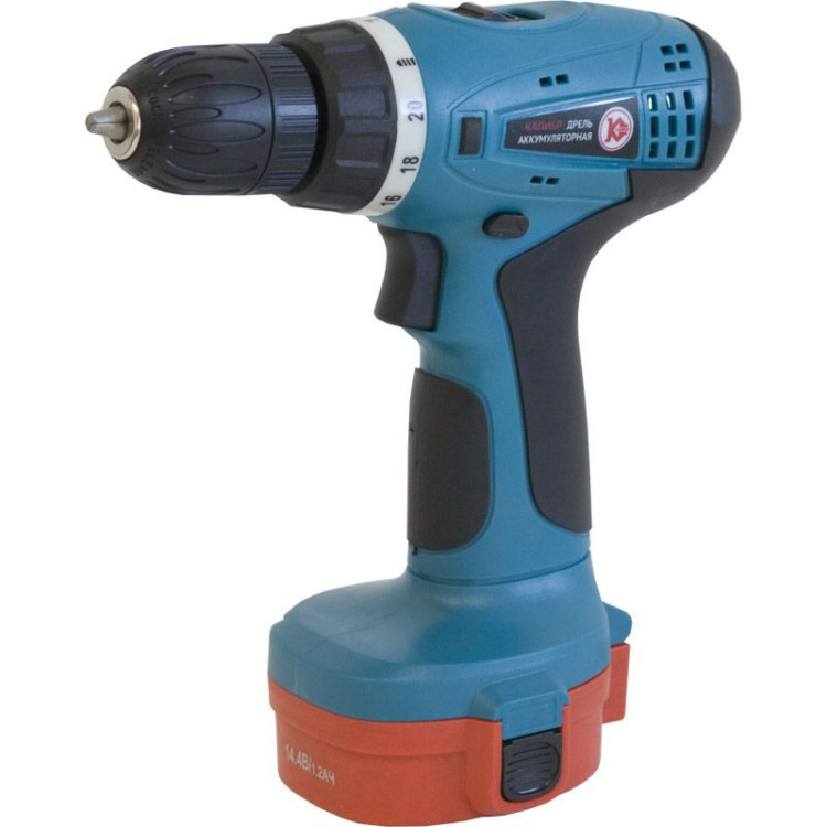 Аккумуляторная дрель-шуруповерт Калибр ДА-514.4/2+