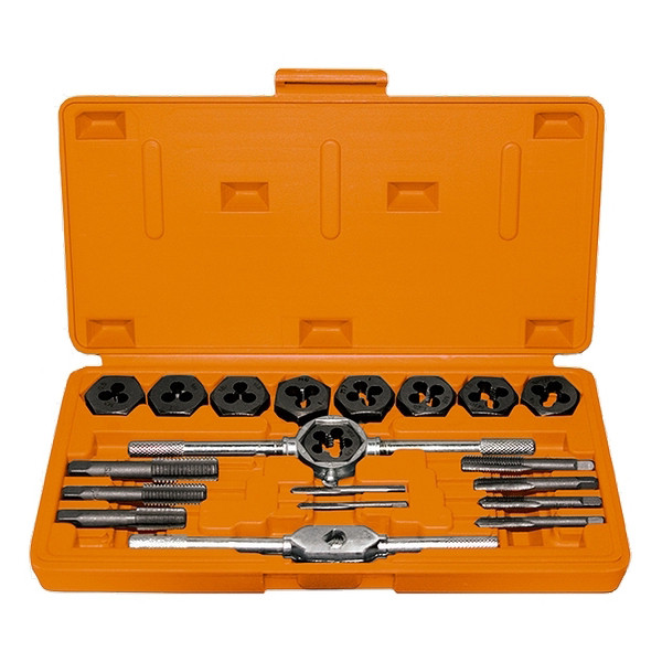 Набор метчиков и плашек 20пр , М3-М12 в боксе