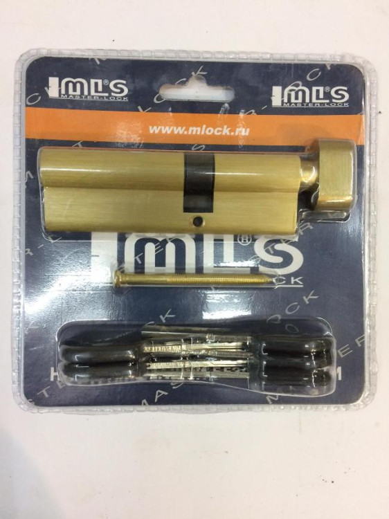 МЦ Master Lock 80 (45/35B) 5 кл. блистер мат. золото