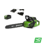 Цепная пила аккумуляторная Greenworks GD40CS18K4 2005807UB