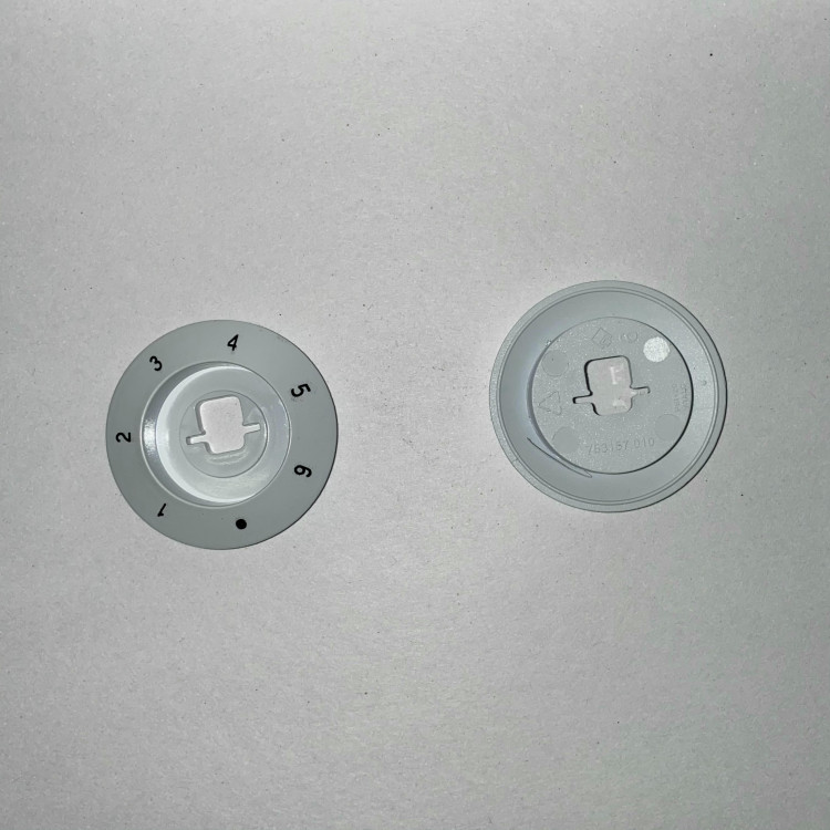 Воротник ручки электроплиты DE LUXE конфорки (1-6-ти) белый 01045072