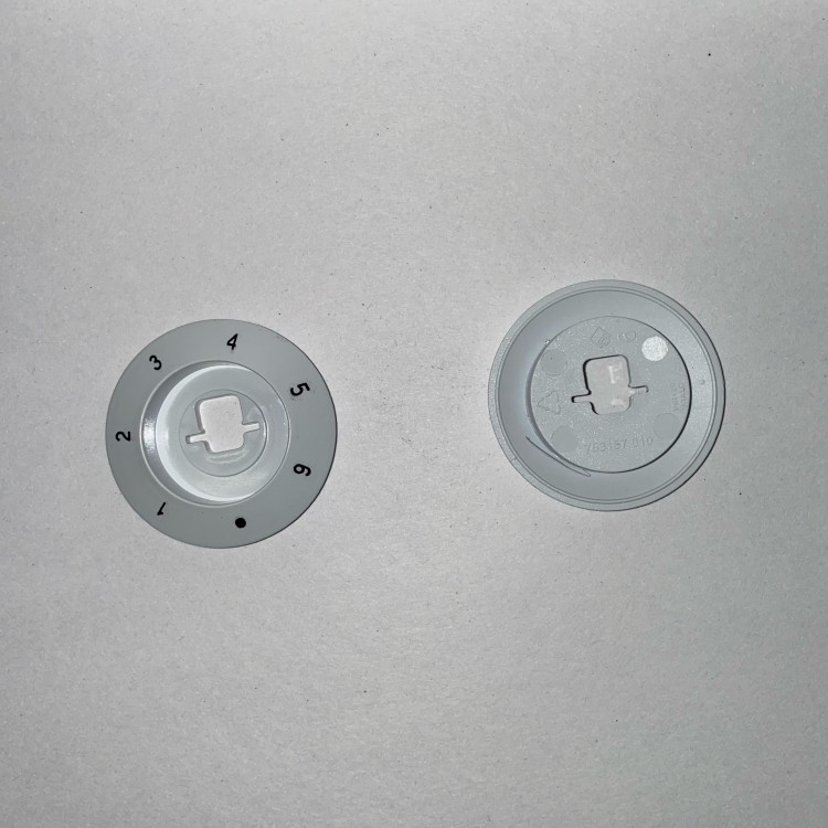 Воротник ручки электроплиты DE LUXE конфорки (1-6-ти) белый 01045072