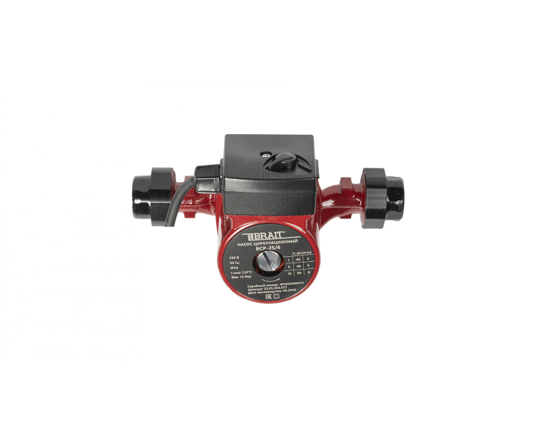 Насос циркуляционный BRAIT BCP 25/6 (три режима работы, мощность 40/60/90Вт, с кабелем)