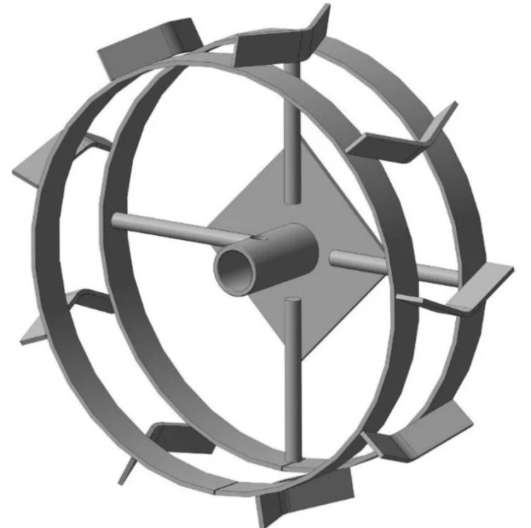 Грунтозацеп вал вал 30 мм. 380/120мм втулка 85 мм. 2 обода