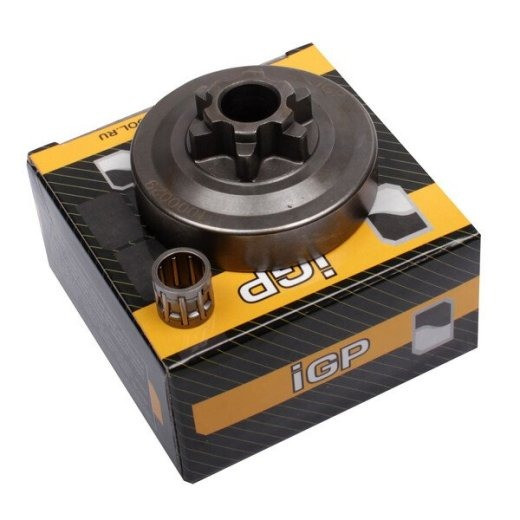 Звёздочка ведущая 3/8" Р 6Z (Китайские пилы 25сс,Champion125T) монолит + подшипник