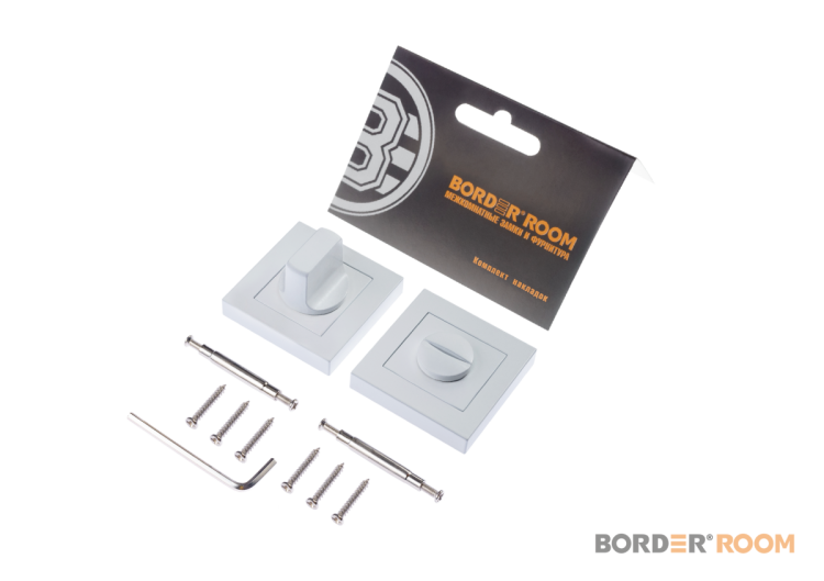 Комплект накладок под фиксатор "BORDER" 489.60 (белый) (70403)