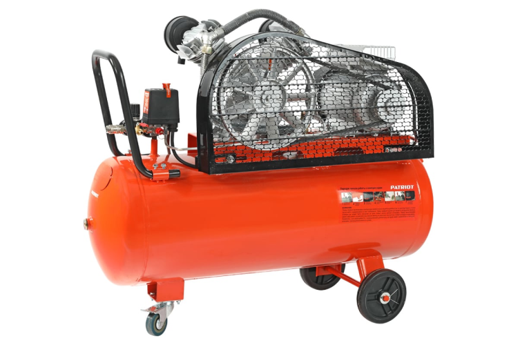 Компрессор Patriot Expert поршневой ременной PTR 80-450A, 450 л/мин, быстросъемный 1/4" + "елочка"