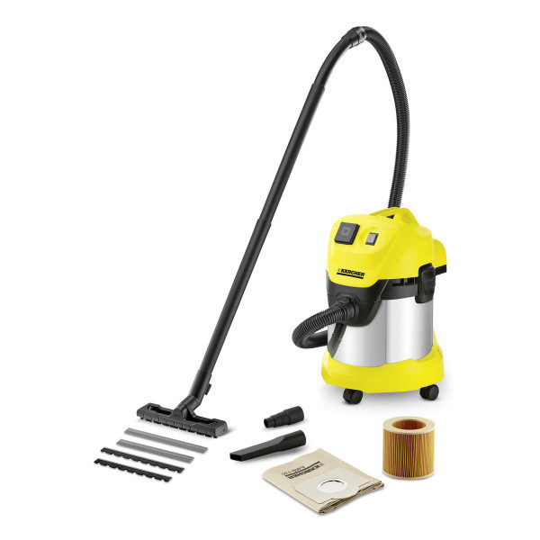 Пылеводосос 1000Вт, WD 3 S 17л, нержавейка KARCHER