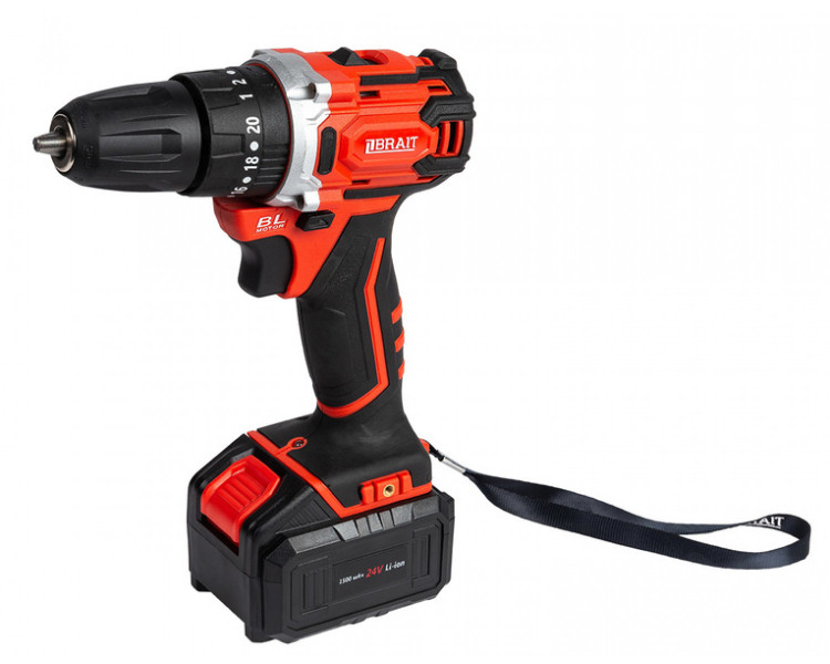 Аккумуляторная дрель-шуруповерт BRAIT BCD24SSBL