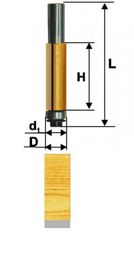 Фреза кромочная прямая (46163)