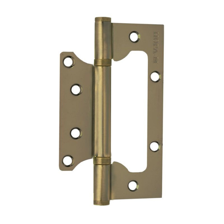 Петля накладная "NORA-M" 800-5"-FHP-ECO (125х75х2,5) АВ (бронза) бабочка