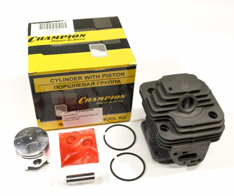 Поршневая группа для мотокос 33 куб.см (без прокладок) см. 033112300 1700009