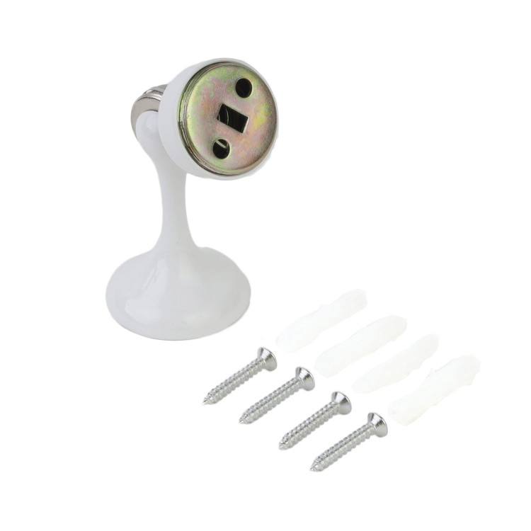 Ограничитель двери "102" (магнит) БЕЛЫЙ