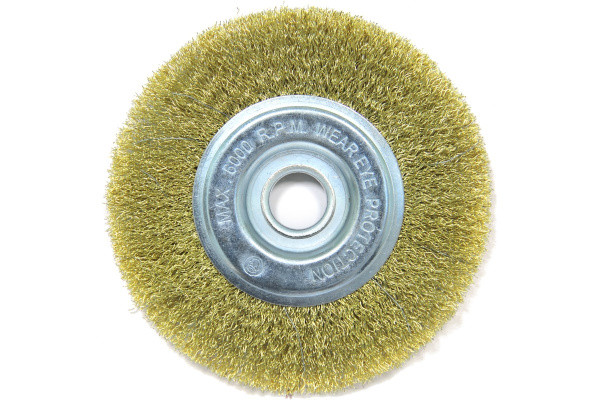 Щетка плоская (150х22.2 мм; латунированная волнистая 0.35 мм) для УШМ Elitech 1820.074800