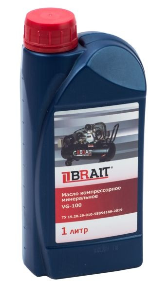 Масло компрессорное "BRAIT" VG-100 1л