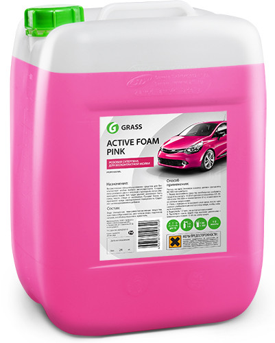 Автошампунь Active Foam Pink, 1л, для бесконтактной мойки, концентрированный, высокопенный