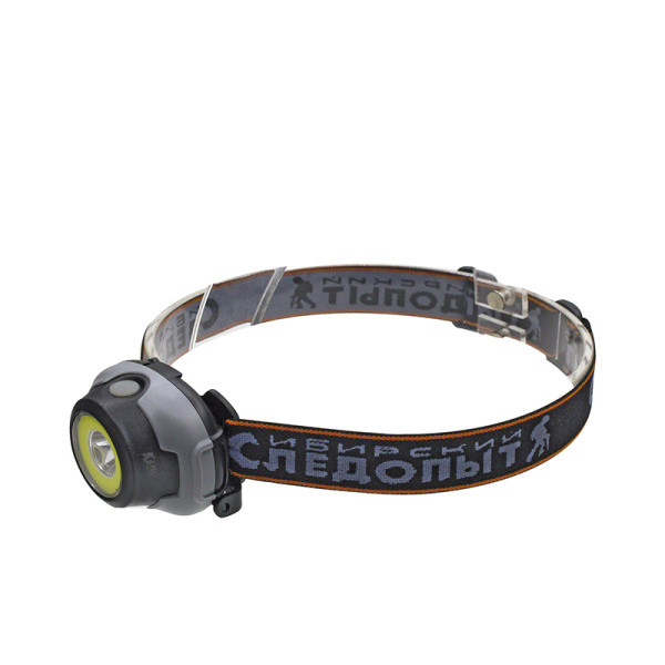 Фонарь налобный "СИБИРСКИЙ СЛЕДОПЫТ-Люмен", 1 LED + 1 COB, 3хААА