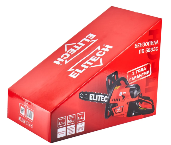 Бензопила ELITECH ПБ 5833C (E1611.012.00)