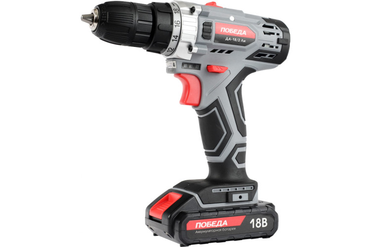 Аккумуляторная дрель-шуруповёрт PATRIOT Победа ДА-18/2Ли-М