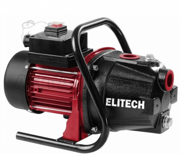 Насос поверхностный НП 800Ч ELITECH 800Вт, 55л/мин, Н 50м, гл 8м, 4бар,чугун.корпус