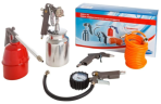 Набор аксессуаров к компрессору 5 предметов(краскораспылитель с нижн. бачком)