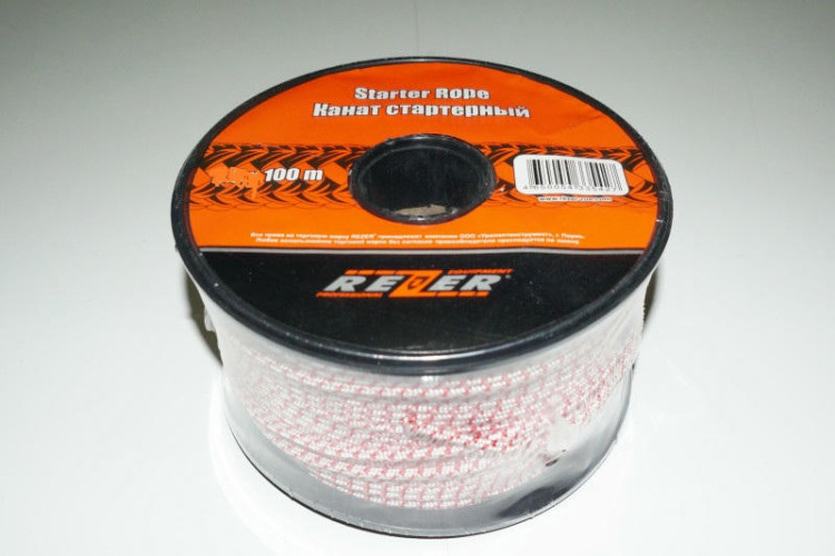Веревка запуска двиг. стартеров генераторов, бензопил, бензокос (Бухта100м х5мм)