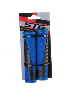 Грипсы HL-G305, 135мм, черный/синий