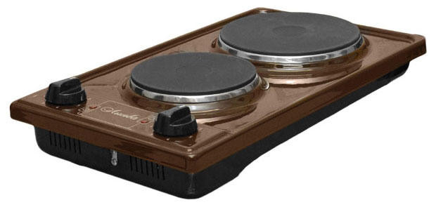 Электрическая настольная плита "Лысьва" 2.2кВт 2х-комф. чугун. (ПМ-плавный ЭПБ22)