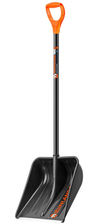 FINLAND Лопата снеговая 410х410х1350 мм, деревянный черенок