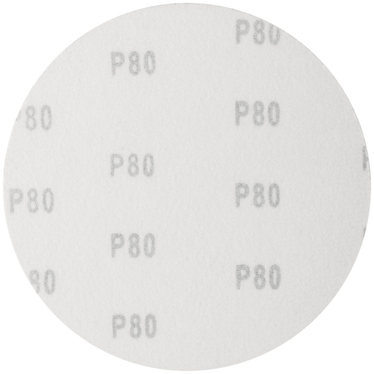 Круги шлифовальные сплошные (липучка), алюминий-оксидные, 150 мм, 5 шт. Р 80