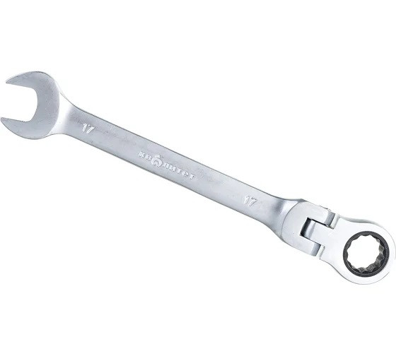 Ключ комбинированный 17мм с трещоткой Квалитет ККТ-17Ш