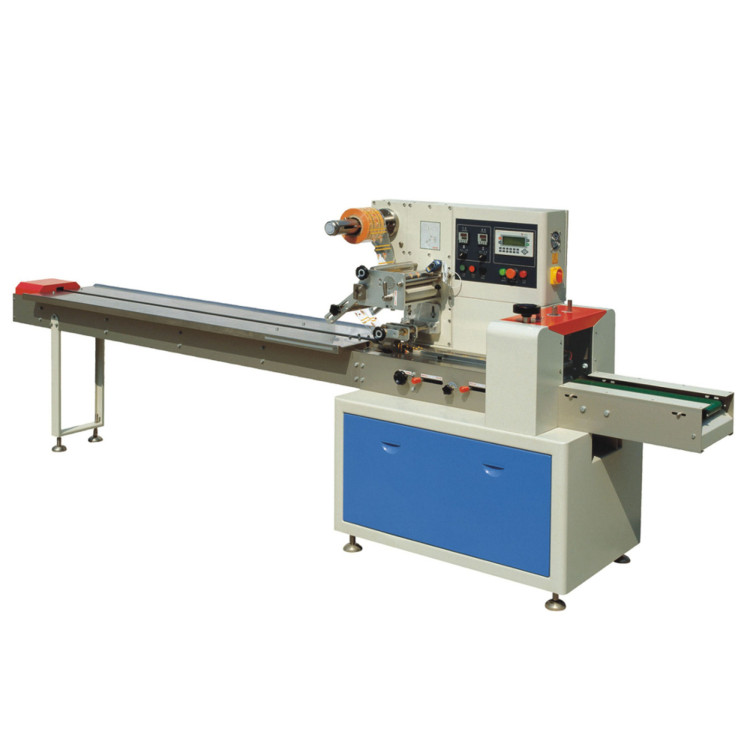 Автоматическая горизонтальная упаковочная машина DXDZ-250B (2 ножа, bag L 65-190 mm, S 150 mm, H-40 mm)