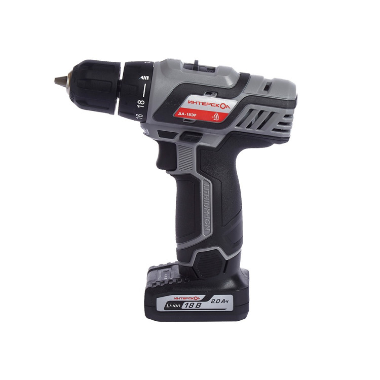 Аккумуляторная дрель-шуруповерт Интерскол ДА-18 ЭР Li-ion Промо 2Ач