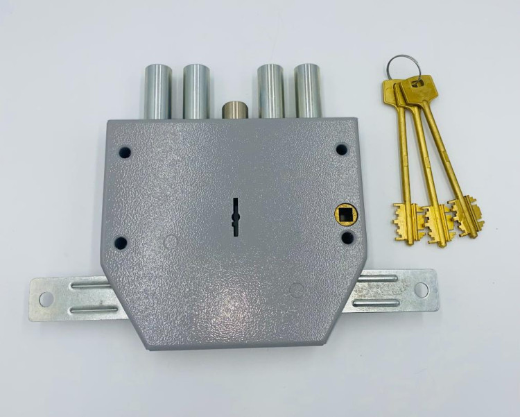 Замок накладной ЗГС-01 &quot;Гродно&quot; 3кл. (тяги , защелка) ПРАВЫЙ