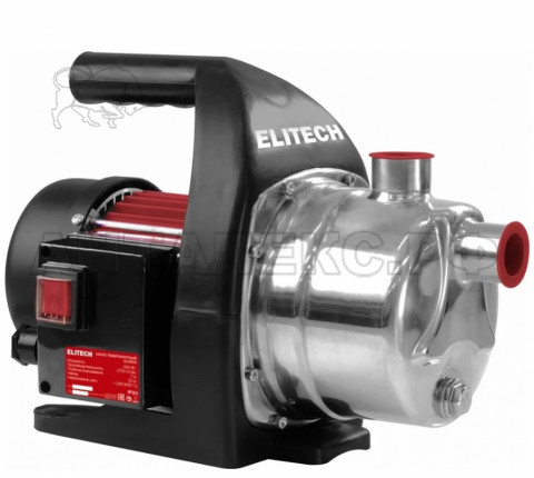 Насос поверхностный НП 800Н ELITECH 800Вт, 55л/мин, Н 48м, гл 8м, 4бар, нерж.корпус