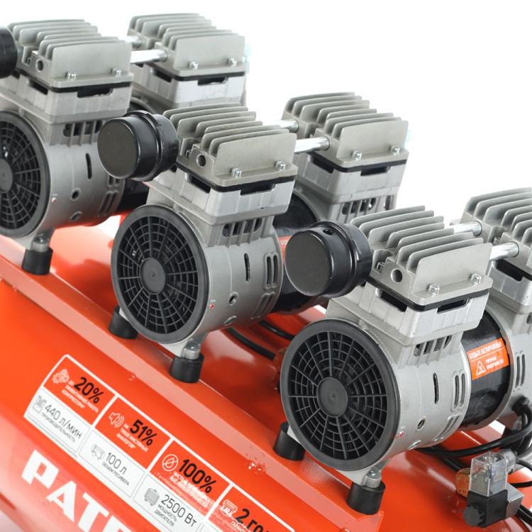 Компрессор PATRIOT поршневой безмасляный WO 100-440