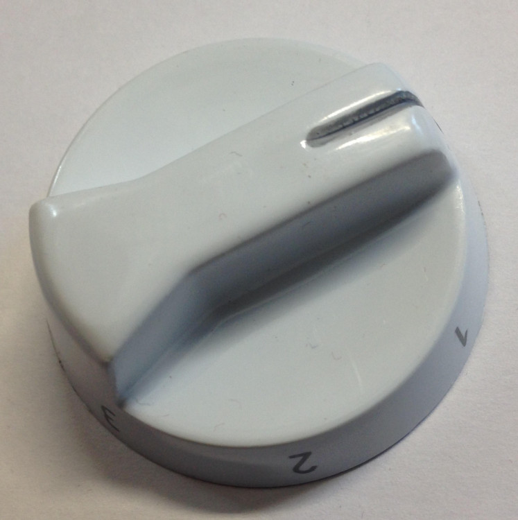 Ручка электроплиты Лысьва (1-6-ти) белая без ножки 01041746