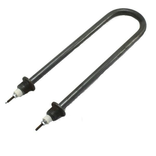 ТЭН для воды 1,2кВт углерод. сталь L=42см ф2 ширина=73мм, штуцер Ø1/2